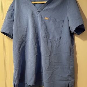 Figs Ceil Blue Catarina One-Pocket Scrub Top